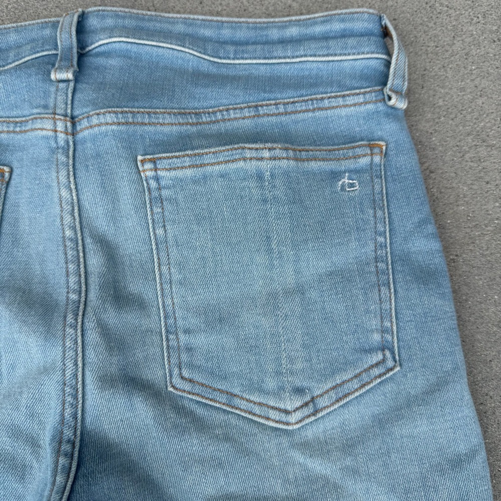 Rag & Bone Axel Skinny Jeans Light Wash Blue‎ Denim Size 28